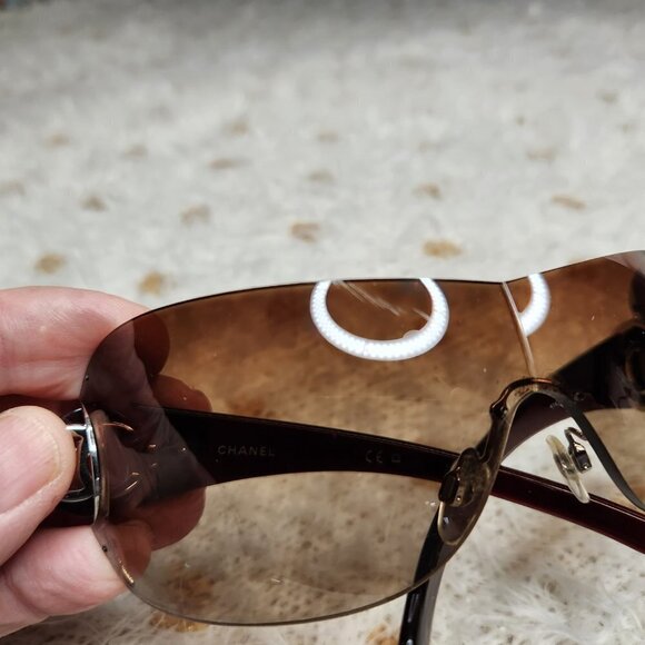Chanel Monogram CC Wrap Around Sunglasses, Authentic - Picture 2 of 10